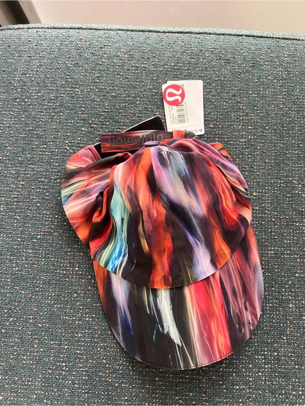 lululemon iridescent red purple blue visor